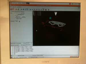 Videata sul computer della Fresatrice CNC
